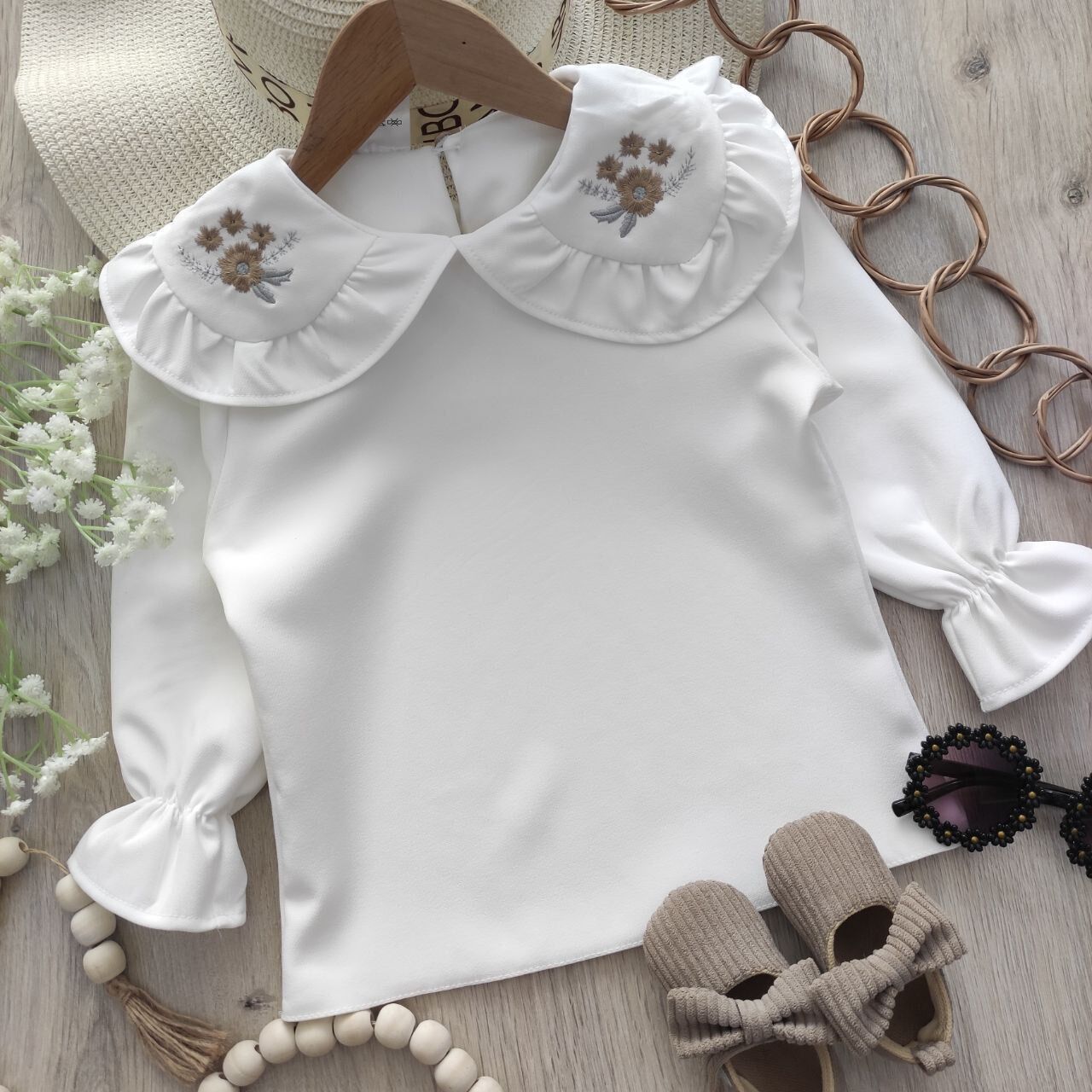 شومیز مجلسی دخترانه گلها