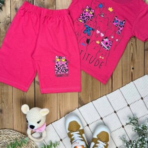 تیشرت شلوارک دخترانه میو