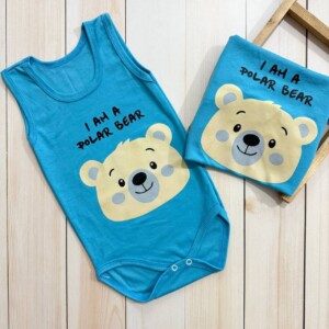 زیر دکمه نوزادی خرس ابی