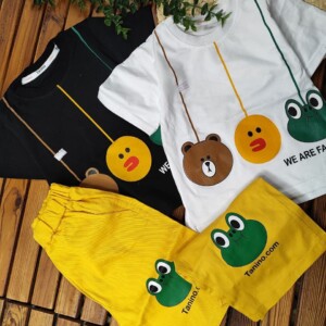 ست تیشرت وشلوارک حیوانات