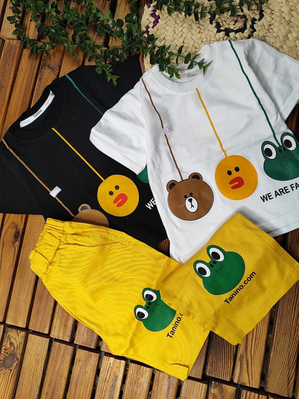 ست تیشرت وشلوارک حیوانات