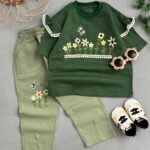 ست تیشرت وشلوار طرح گل