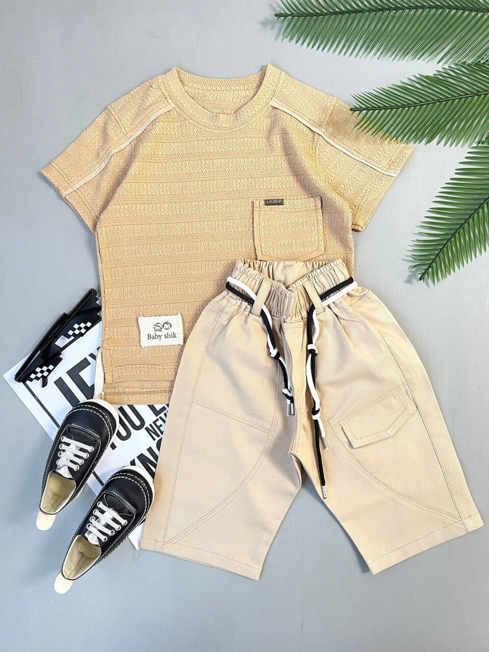 تیشرت مراکشی با شلوارک کتان