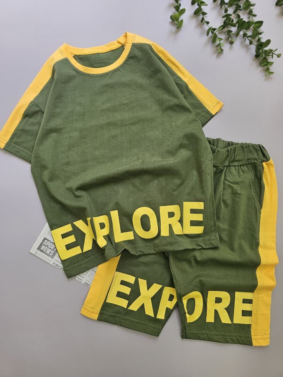 ست تیشرت وشلوارک اسپرت