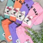 بلوز شلوارگربه پاپیون دار