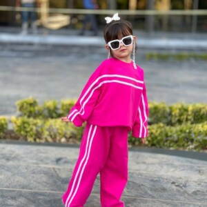 ست دورس وشلوار صورتی