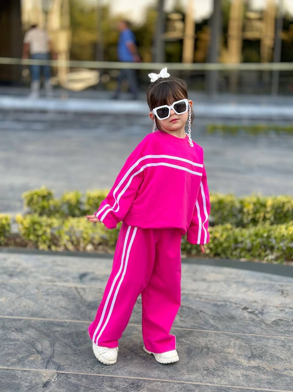 ست دورس وشلوار صورتی