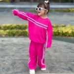 ست دورس وشلوار صورتی