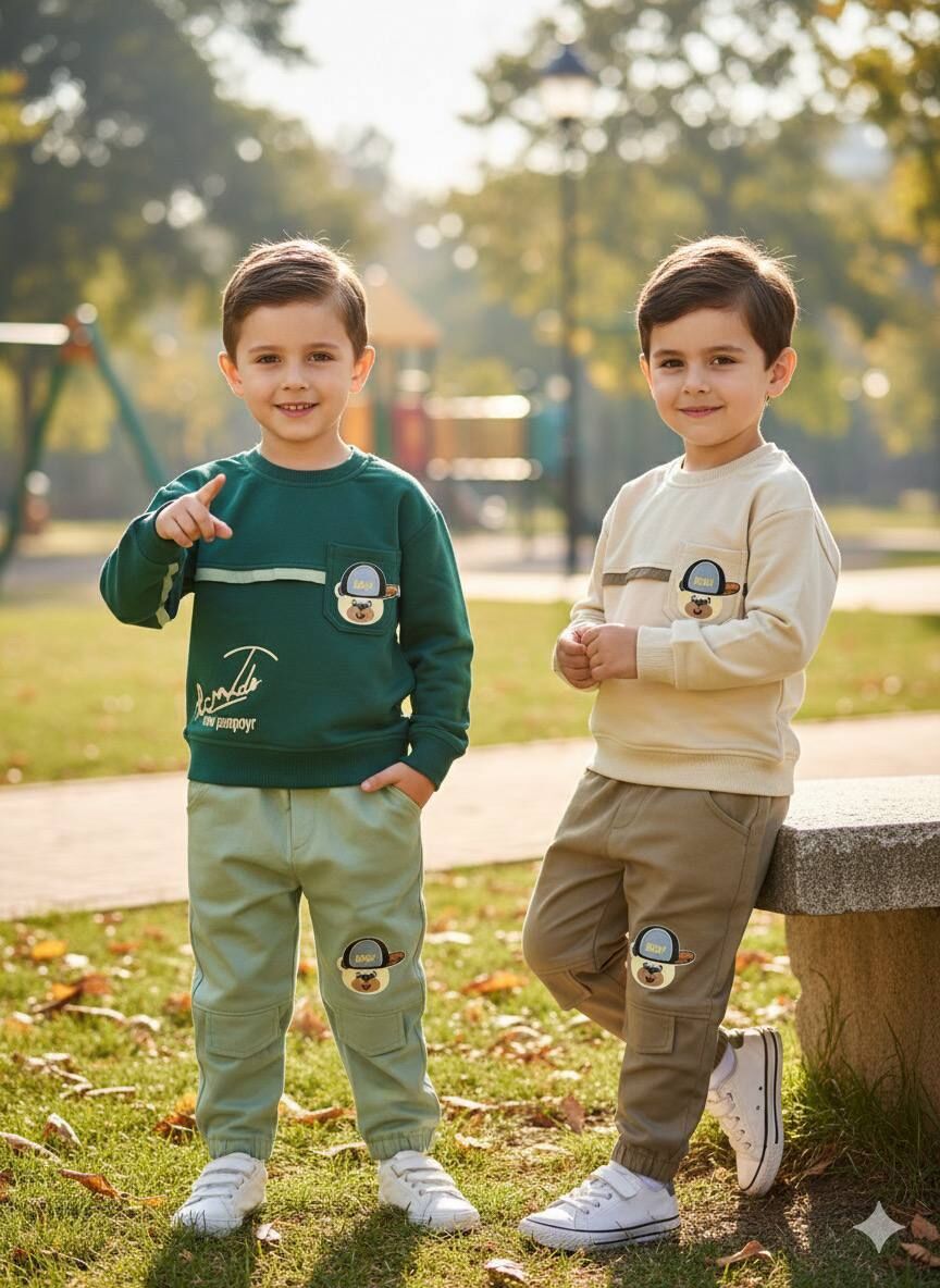 بلوز شلوار خرس کلاه دار