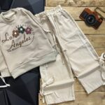 بلوز شلوار گل برجسته