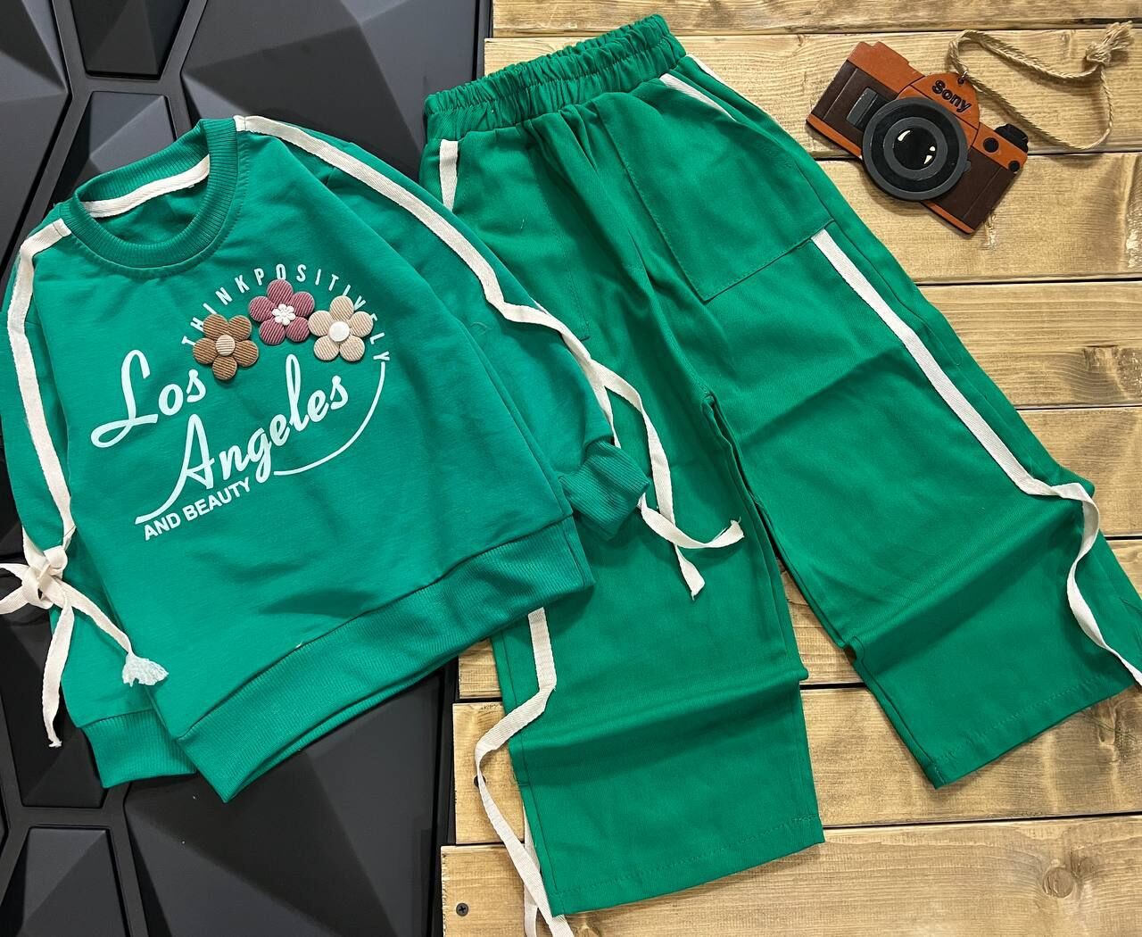 بلوز شلوار گل برجسته