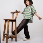 شومیز مانتویی ژاکارد