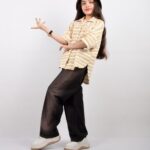 شومیز مانتویی ژاکارد