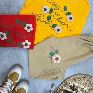 بلوز شلوار سه گل