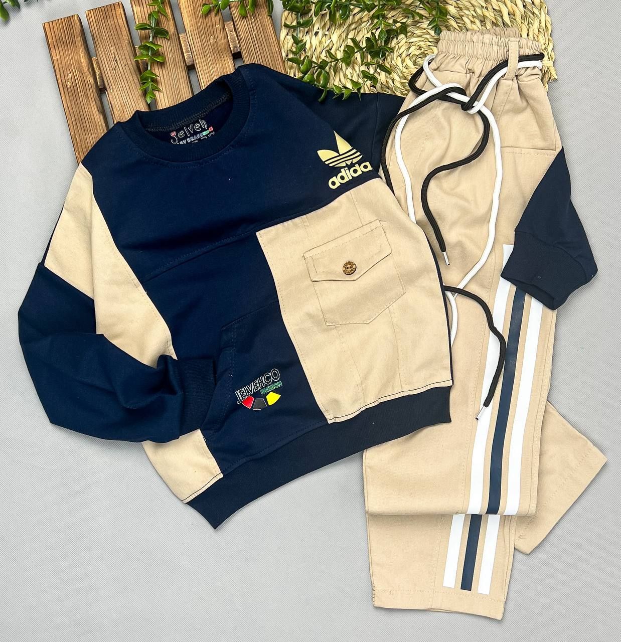 بلوز شلوار آدیداس کتان