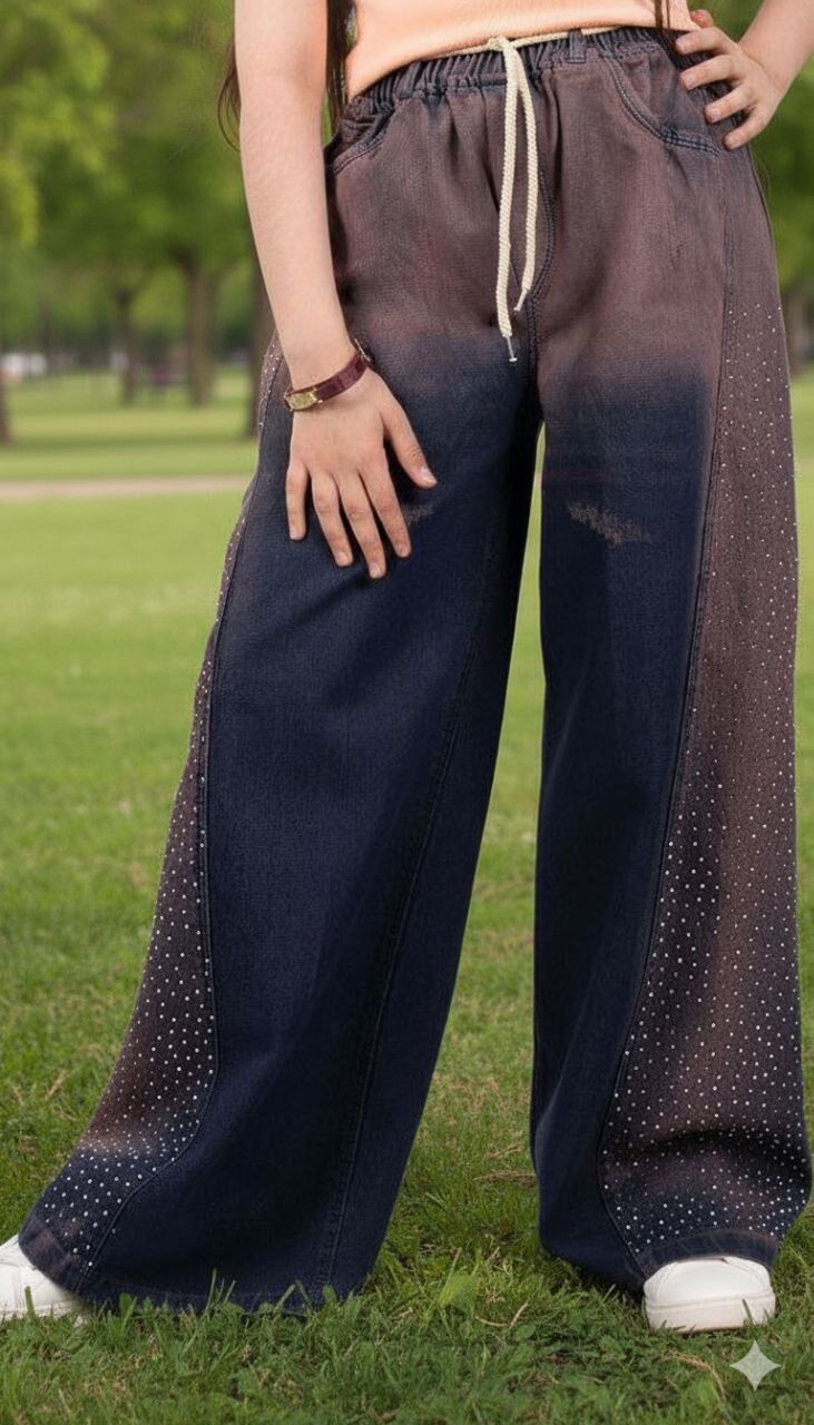 شلوار شافل نگینی