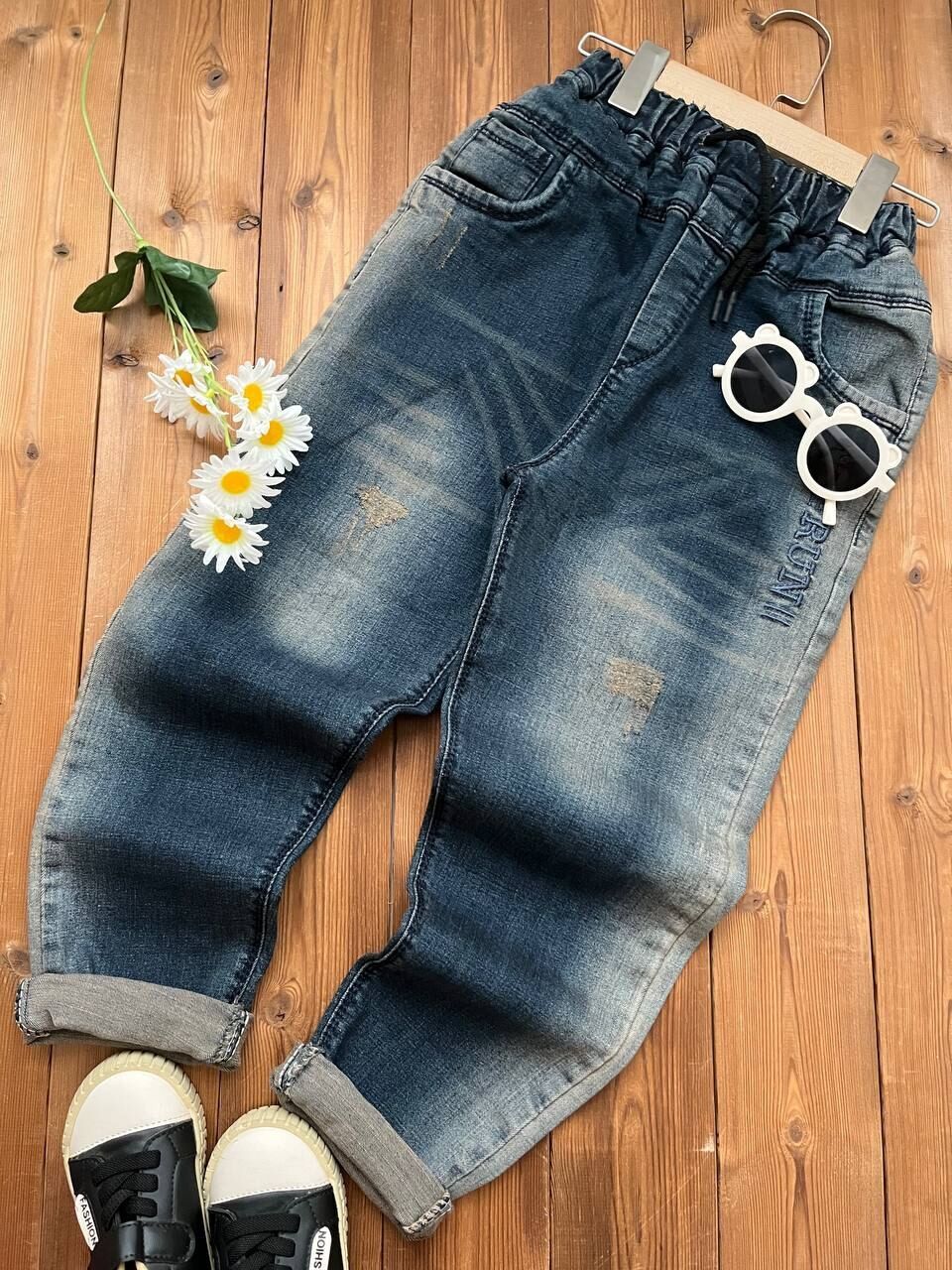 شلوار جین گلدوزی