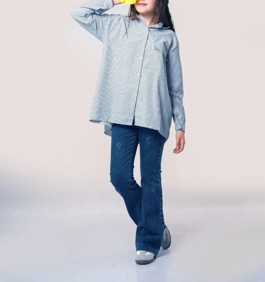 شومیز مانتویی راه راه