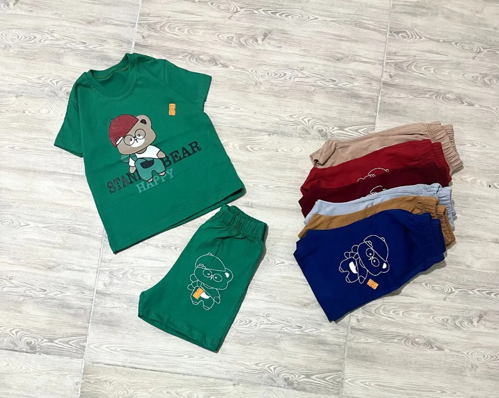 تیشرت شلوارک خرس عینکی