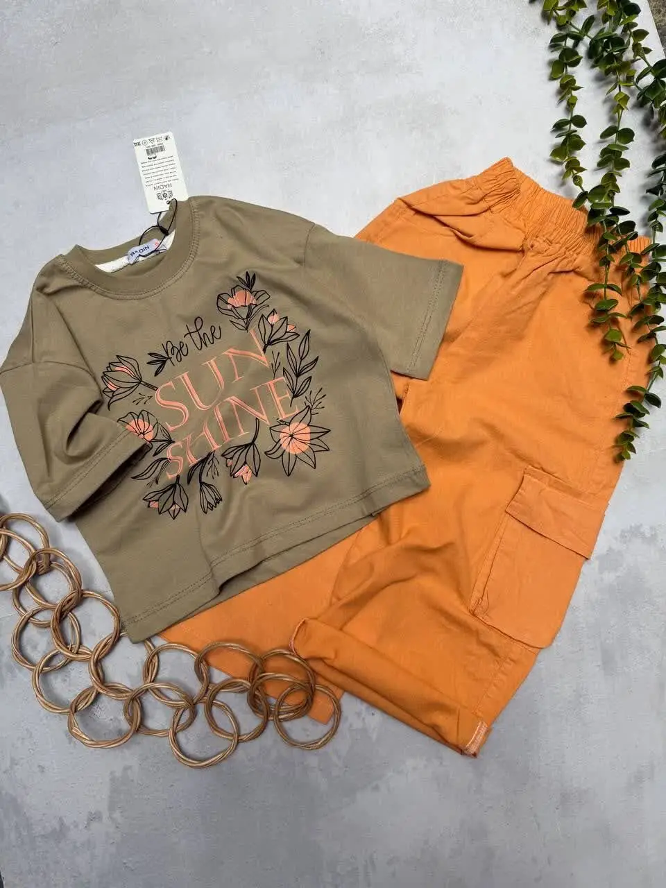 کراپ شلوار گل